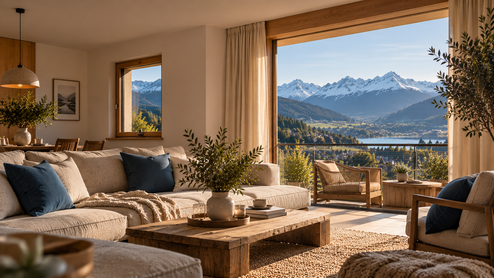 Gemütliches Chalet mit Bergblick