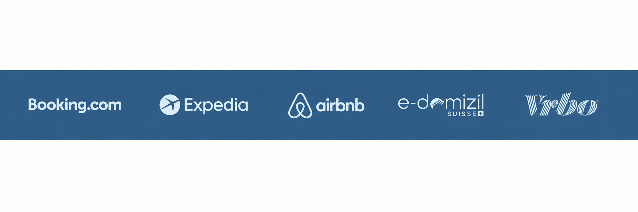 Booking.com, Expedia, Airbnb, e-domizil Suisse und Vrbo